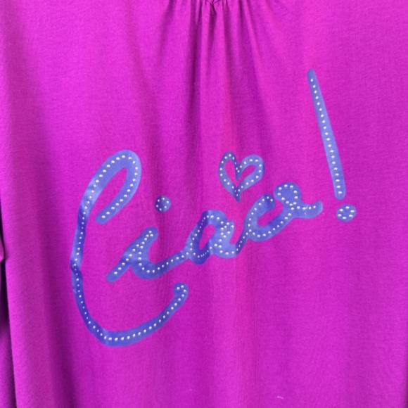 CATHERINES SLEEPWEAR Wine Color Top Ciao NWT / Plus 4X 30 - 32W - Picture 3 of 13